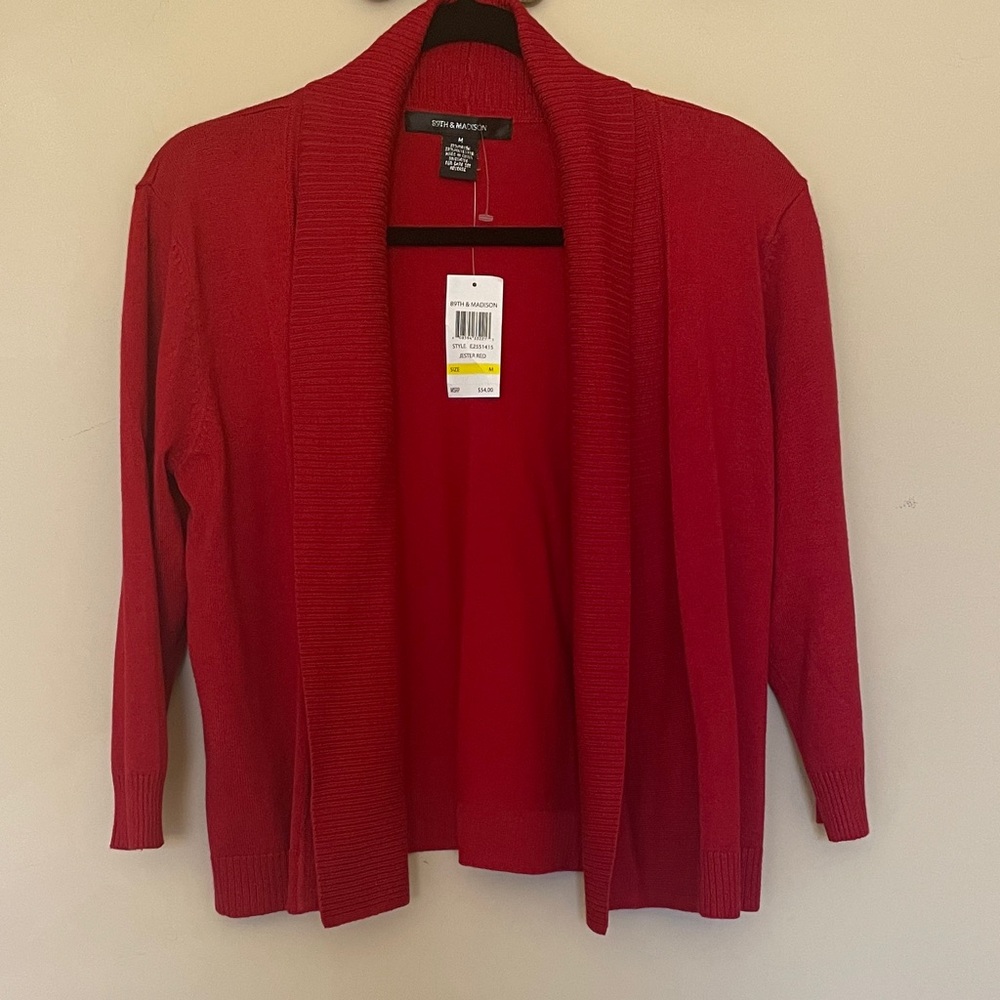 Red Shrug Sweater- Medium